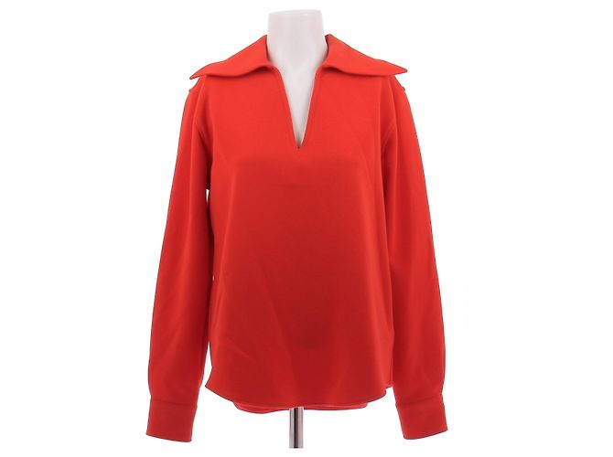 Top de algodón rojo Ami Talla 40 Roja