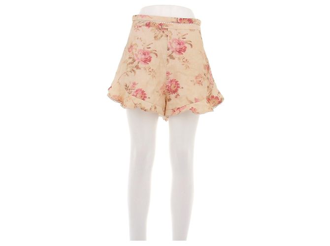 Zimmermann Leinenshorts mit Blumenmuster Mehrfarben