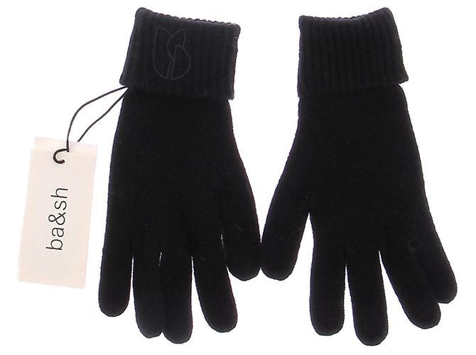 Ba&Sh Schwarze Kaschmirhandschuhe