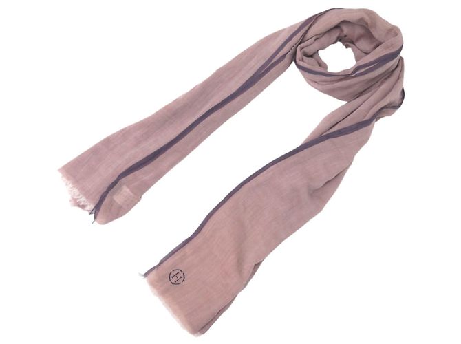 Sciarpa Naoshima Hermès in cotone rosa 