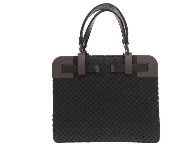 Borsa in pelle nera Bottega Veneta Nero