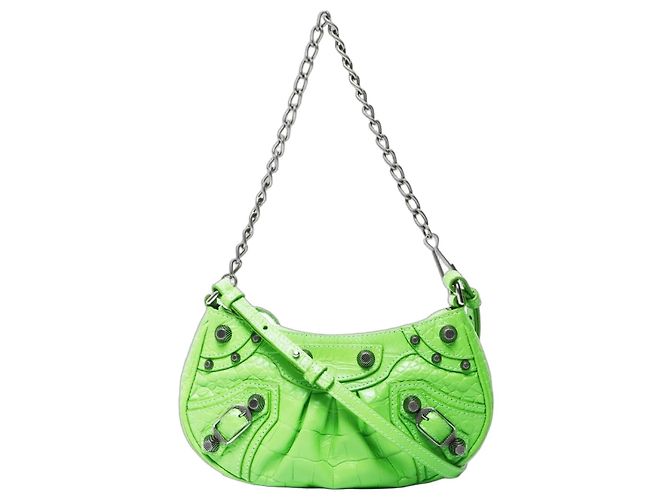 Borsa a spalla mini Le Cagoule di Balenciaga Verde