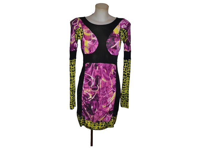 Vestido estampado de viscosa Versus Versace Talla 42 Multicolor