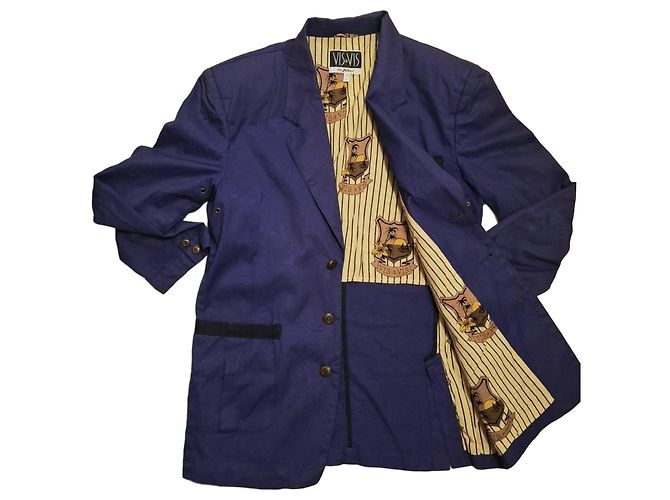 Giacca blu BYBLOS Vis a Vis Viola scuro
