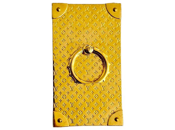 Support de coque de téléphone Louis Vuitton Monogram Doré