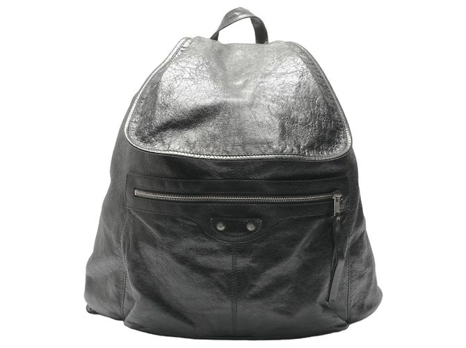 Balenciaga Leder Reiserrucksack Schwarz