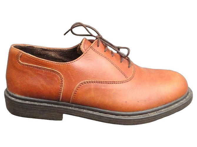 Autre Marque Richelieu King Street Scarpe Stringate in Pelle Marrone Chiaro