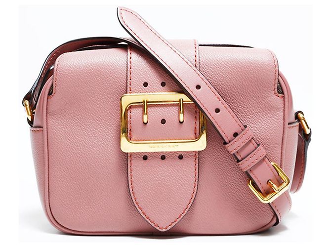 Borsa a tracolla in pelle Burberry rosa
