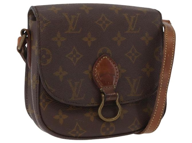 LOUIS VUITTON Bolsa de Ombro Monogram Saint Cloud PM M51244 LV Auth BA11138 Monograma