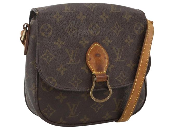 LOUIS VUITTON Bolsa de Ombro Monogram Saint Cloud MM M51243 LV Auth ka2725 Monograma