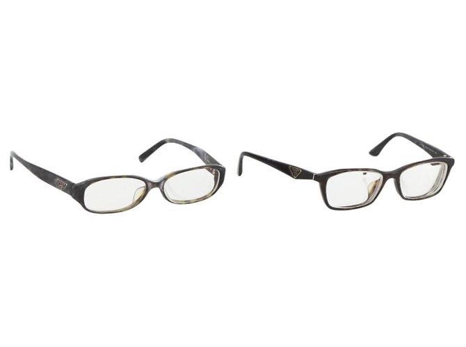PRADA Glasses plastic Black Auth bs33604