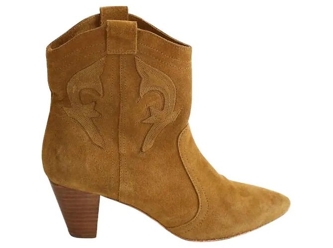 Ba&Sh Stivali western cammello