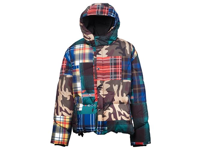 Autre Marque Khrisjoy Down Puffer Jacket In Camo Check Print Multiple colors