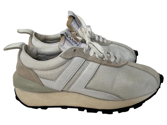 Baskets Lanvin Beige en Daim