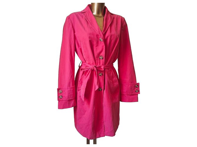 Autre Marque Trench rosa impactante Benetton