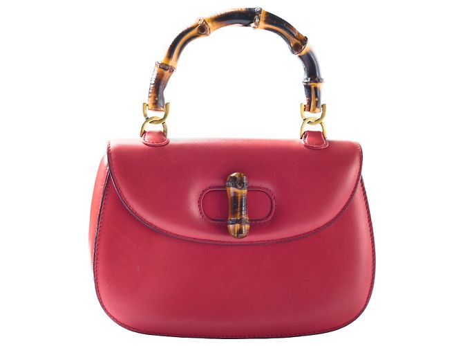 Borsa Gucci Bamboo 1947 Rosso