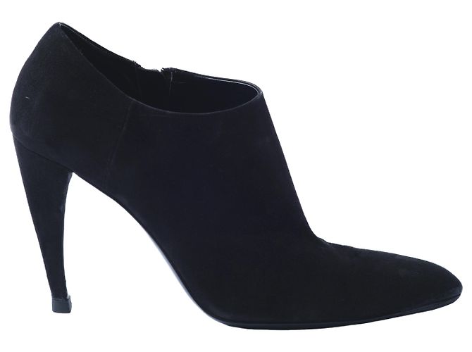 Prada Black Suede Heels