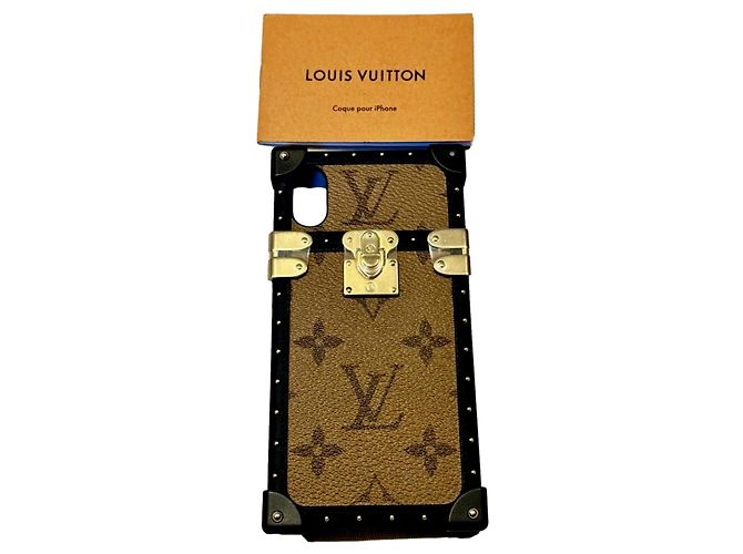 Custodia iPhone X/XS Monogram Louis Vuitton Marrone