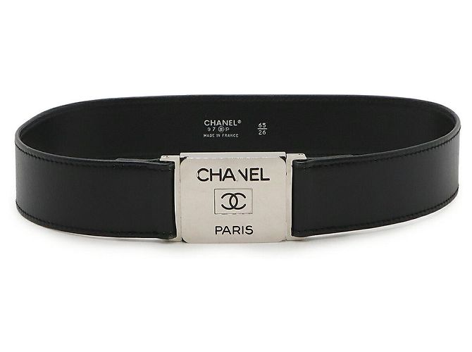 Chanel Leather Belt Black