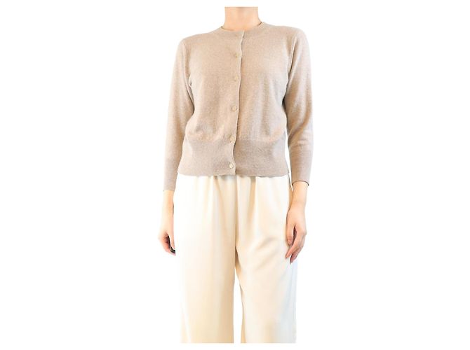 Vince Neutrale cropped Strickjacke - Größe M