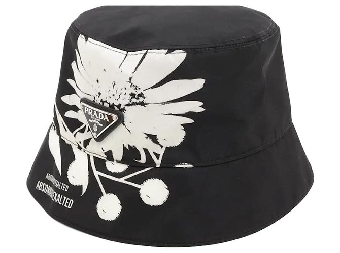Prada Cappello bucket in Re-Nylon nero - taglia M