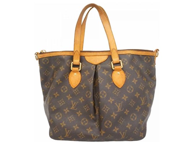 Borsa Tote Palermo PM Monogramma Louis Vuitton Marrone