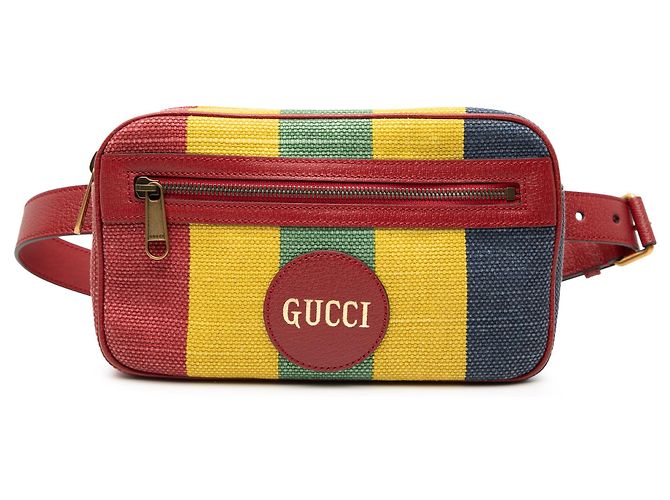 Gucci Rote Baiadera Canvas Gürteltasche