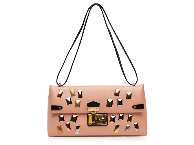 Bolso Triangle PM de piel de ternera lacada rosa Louis Vuitton