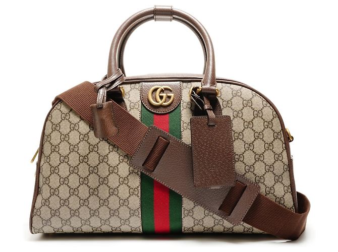 Borsa da viaggio Gucci GG Supreme Marrone