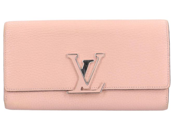 Cartera Larga Capucines de Louis Vuitton Rosa Multicolor