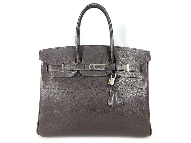 Borsa Tote Hermès Birkin 35 Marrone