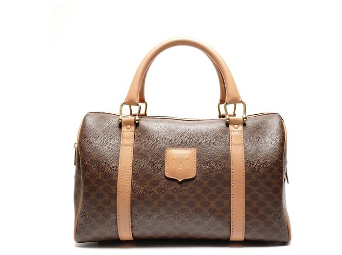 Céline Bolsa Boston Macadam Celine em marrom