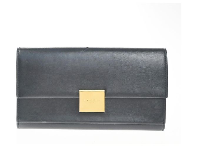 Saint Laurent Bellechasse Flap Leather Black