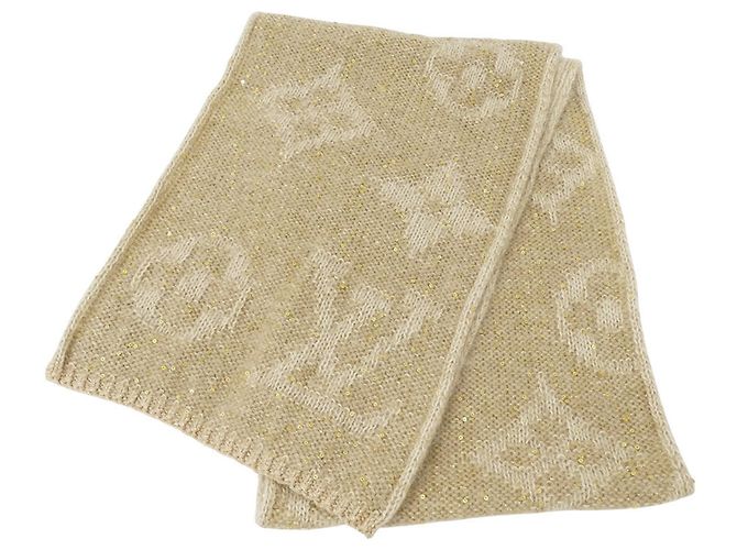 Sciarpa Monogram Donna Louis Vuitton Beige