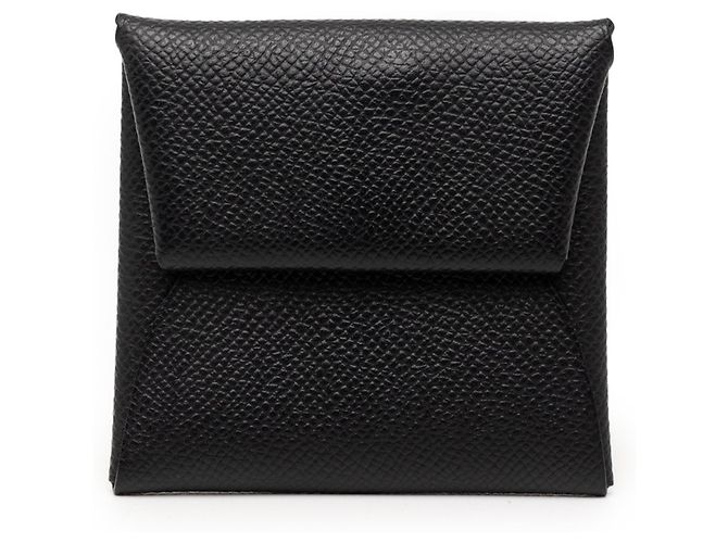 Monedero Bastia de Hermès en cuero Epsom negro