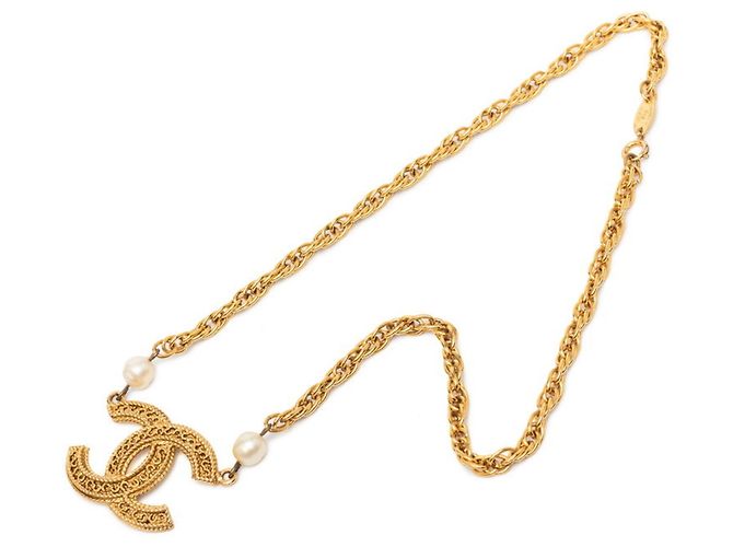 Timeless Vintage Chanel Coco Mark Perlenkette Golden