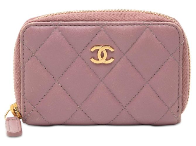 Timeless Monedero Matelassé Coco Mark de Chanel Púrpura