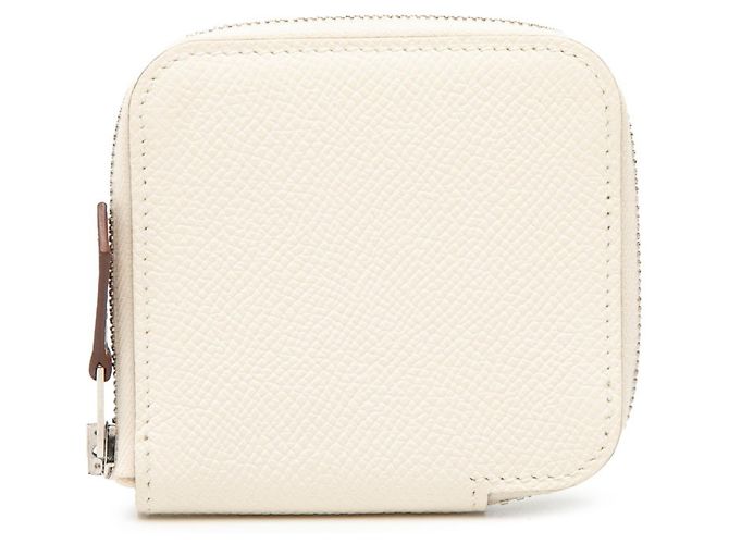Hermès Azap Mini Silkin Geldbörse/Münzcase Roh