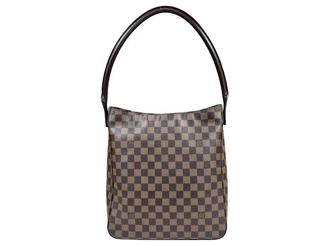 Bolsa de Ombro Looping GM Damier Louis Vuitton Marrom Multicor Damier ebene