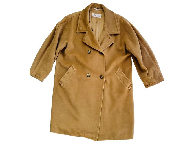 Max Mara Mantel 101801 Beige Wolle