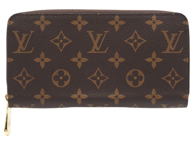 Louis Vuitton Monogram Zippy Wallet Brown