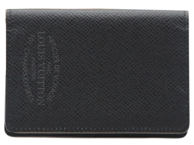Organizer Louis Vuitton Taiga Card Case Brown Black