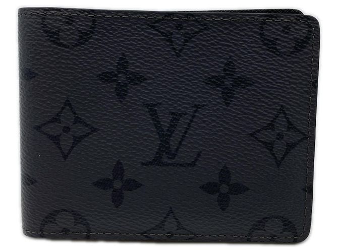 Billetera Slender Bifold Eclipse de Louis Vuitton Castaño Negro