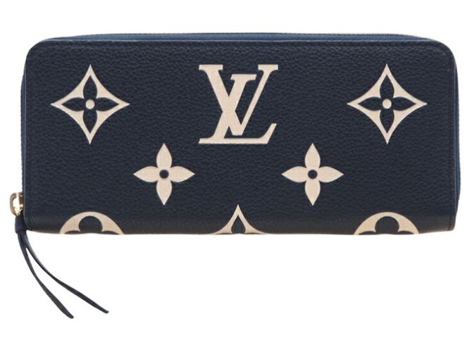 Cartera Larga Clemence Empreinte Louis Vuitton Multicolor Azul marino