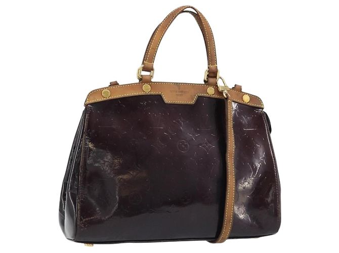 LOUIS VUITTON Bolsa Blair MM Monogram Vernis 2way Amarante M91619 LV Auth 172517 Burdeos