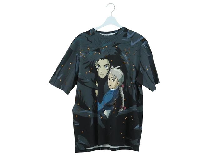 LOEWE ~ Studio Ghibli Castello Errante T-shirt Howl e Sophie Auth 166941SM Nero