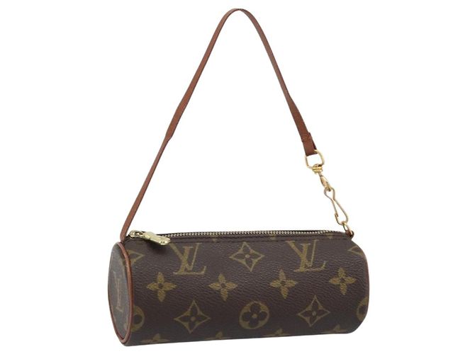 LOUIS VUITTON Monogram Papillon Pouch LV Auth 166261A