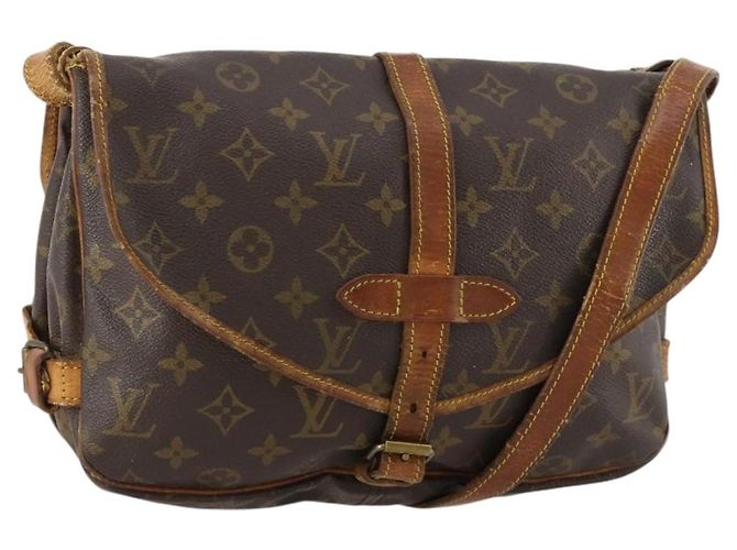 LOUIS VUITTON Bolsa de Ombro Monogram Saumur 30 M42256 LV Auth bs33212 Monograma
