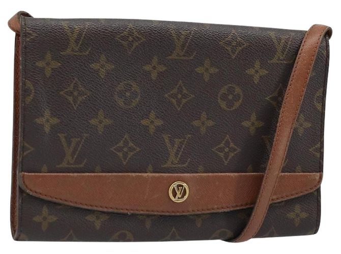 LOUIS VUITTON Bolsa de Ombro Monogram Bordeaux 24 M51798 LV Auth 172829 Monograma