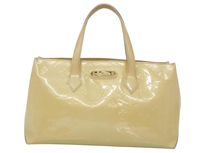 Borsa Louis Vuitton Wilshire Monogram Vernis PM Marrone